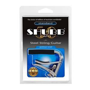 Shubb Capo Standard - C1 For Steel String Guitars - 50th Anniversary Chrome Finish