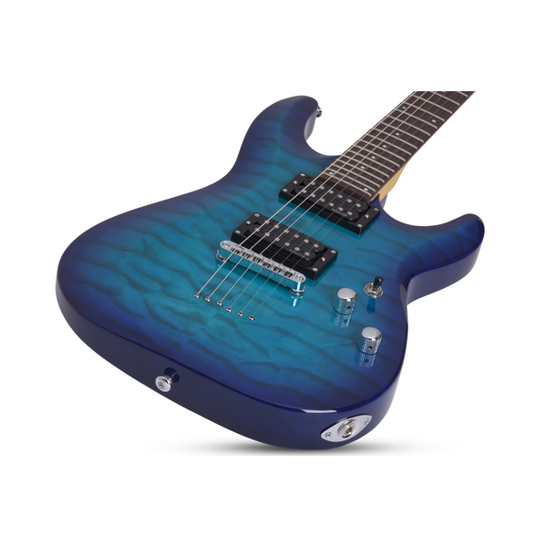 Schecter C-6 Plus - Electric Guitar - Ocean Blue Burst Finish