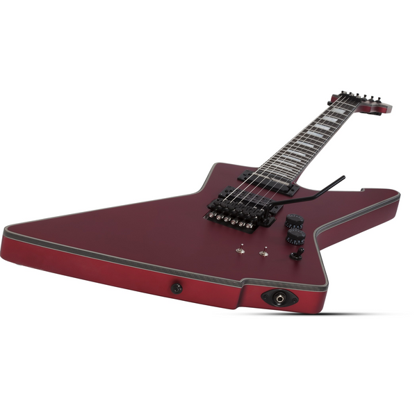 Schecter E-1 FR S (Floyd Rose + Sustainac) Special-Edition Electric Guitar - Satin Candy Apple Red Finish