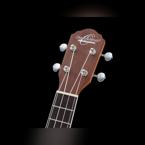 Oscar Schmidt - OU2TAT-A - Concert Ukulele - Natural Mahogany w/Tattoo Etching