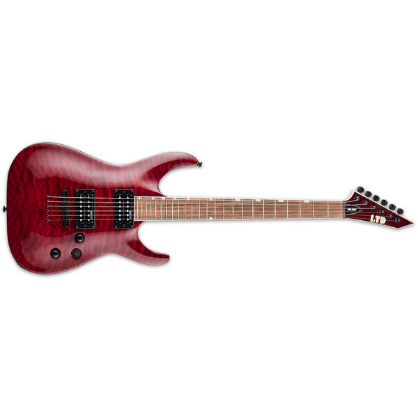 ESP LTD MH-200 QM NT - Transparent Black Cherry Gloss Finish