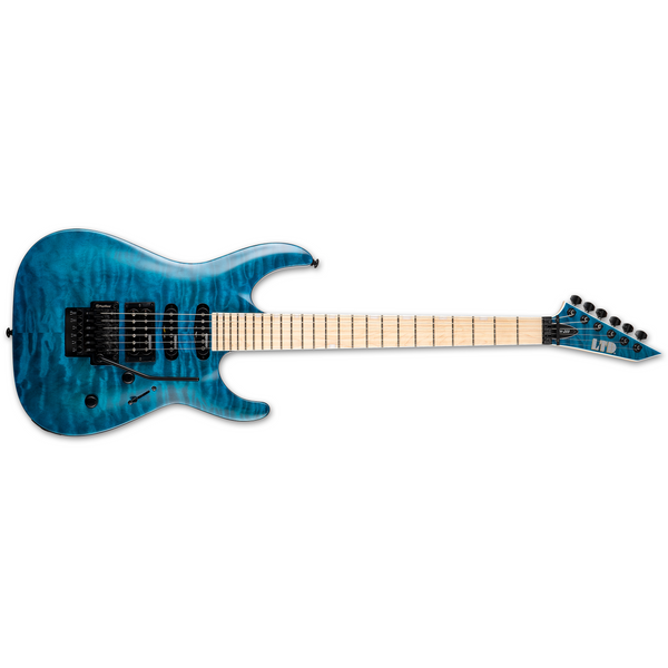 ESP LTD MH-203QM - See Through Blue Gloss Finish