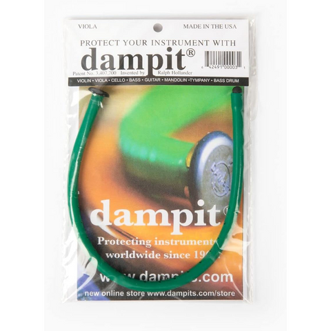 Dampit - Viola Humidifier w/Instructions & Humidity Chart - Green Finish