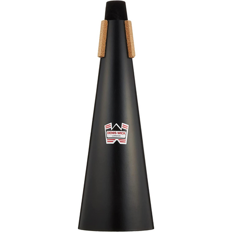 Denis Wick Synthetic Straight Mute For Trombone - 7.5 x 4 x 20" - Black Finish (DW5572)