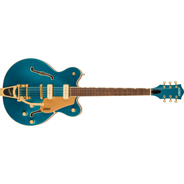 Gretsch Electromatic Pristine LTD - Center Block Double-Cut Semi-Hollow Electric Guitar w/Bigsby - Petrol Blue Finish