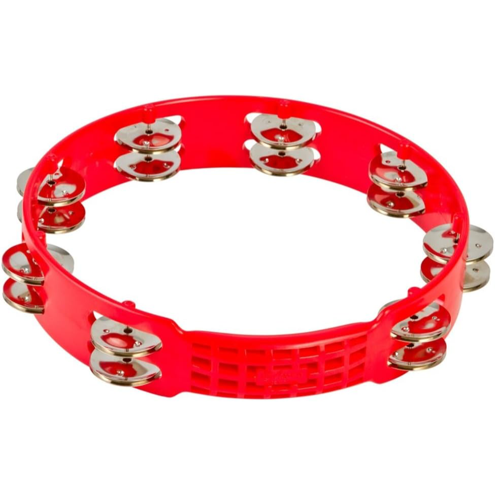 Latin Percussion - LPA191 10" Double Row Tambourine - Red Finish