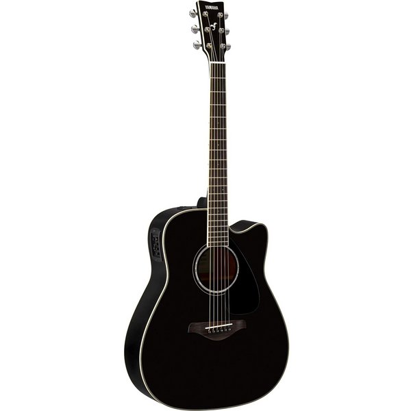 Yamaha FGX830C - Acoustic/Electric Dreadnought Cutaway Guitar - Black Gloss Finish