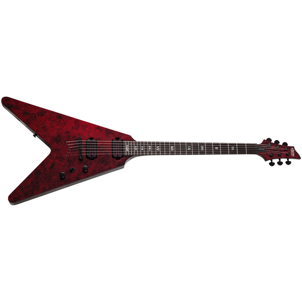 Schecter V-1 Apocalypse Electric Guitar - Red Reign Finish