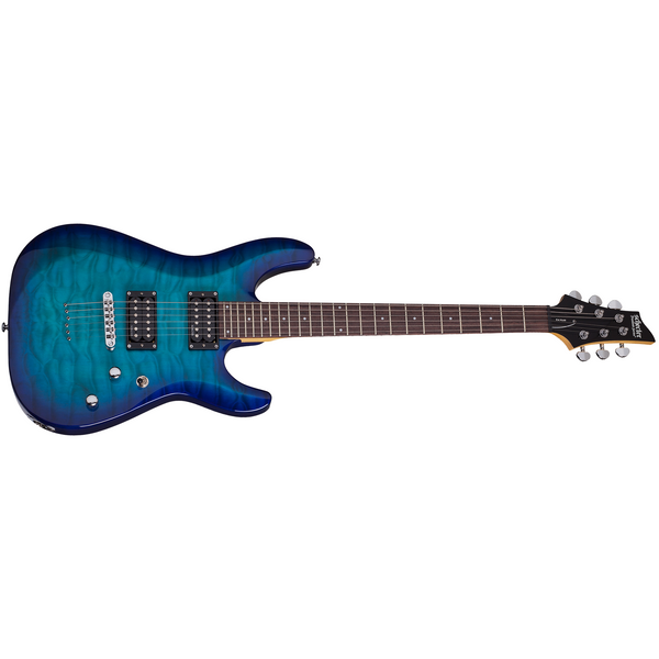 Schecter C-6 Plus - Electric Guitar - Ocean Blue Burst Finish