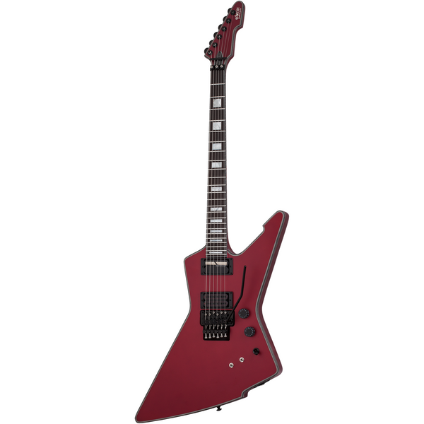 Schecter E-1 FR S (Floyd Rose + Sustainac) Special-Edition Electric Guitar - Satin Candy Apple Red Finish