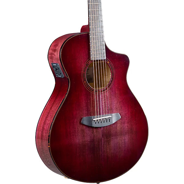 Breedlove ECO Collection - Pursuit Exotic S Concert CE - Acoustic-Electric Guitar - Pinot Noir Burst Finish