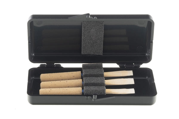 Hodge Oboe Reed (For 3 Reeds) Plastic Case- Black Finish