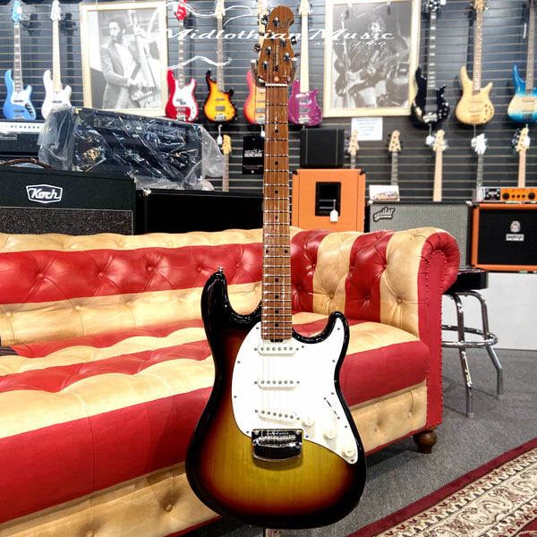 Ernie Ball Music Man - BFR Nitro Cutlass Classic '58 Solidbody Electric Guitar - 58 Burst (Semi Opaque 3-Tone Sunburst) w/Case