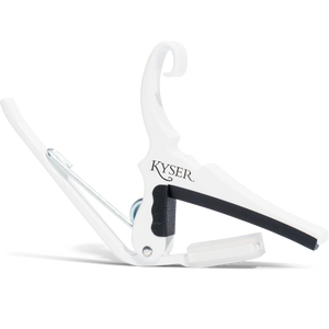 Kyser Quick-Change 6-String Acoustic Guitar Capo - White Finish