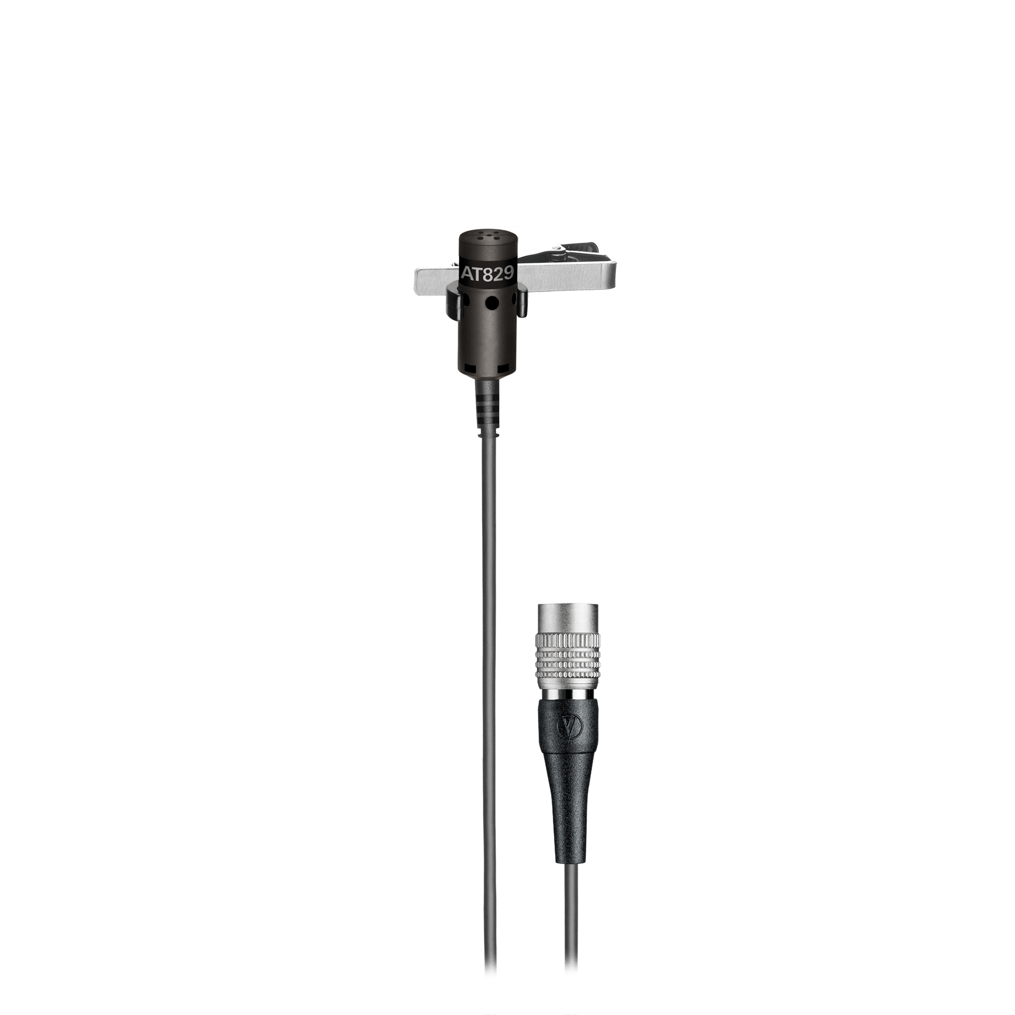 Audio-Technica AT829 Cardioid Condenser Lavalier Microphone - Black Finish