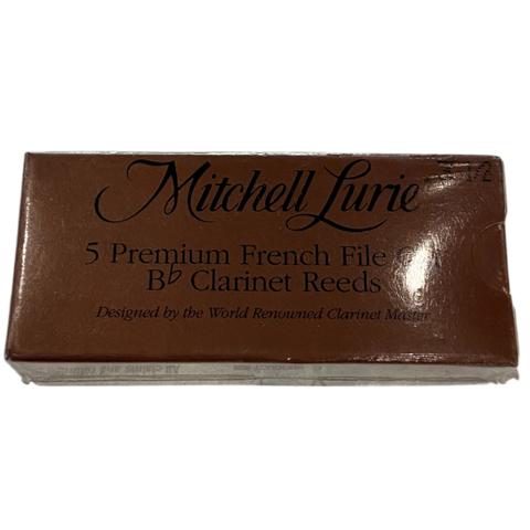 Rico - Mitchell Lurie - 5 Premium French File Cut Bb Clarinet Reeds - Size 3.5