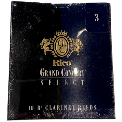 Rico - Grand Concert Select - 10 Bb Clarinet Reeds - Size 3.0