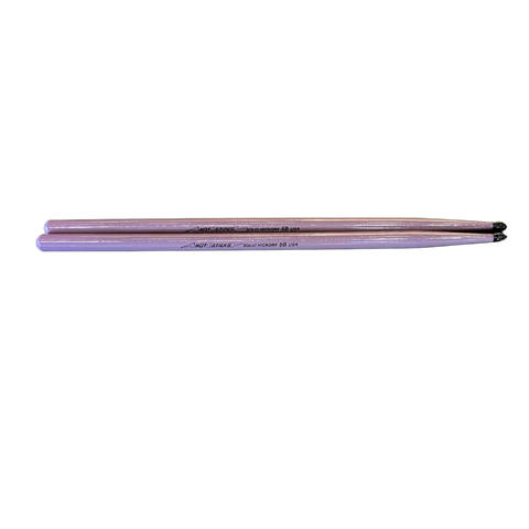 Hot Sticks - Purple Finish - Solid Hickory 5B USA w/Nylon Tip (1 Pair)