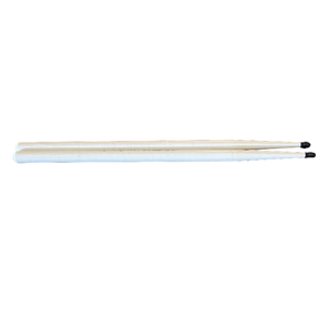 Hot Sticks - White Finish - Solid Hickory USA (Choose 5B, 2B, 7A) w/Nylon Tip (1 Pair)