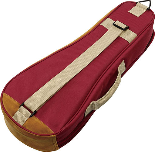 Ibanez IUBS541-WR - Ukulele Gig Bag For Soprano Ukuleles - Red/Tan Finish