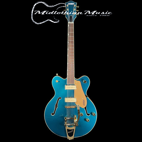 Gretsch Electromatic Pristine LTD - Center Block Double-Cut Semi-Hollow Electric Guitar w/Bigsby - Petrol Blue Finish