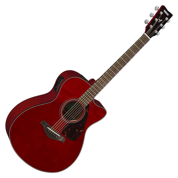 Yamaha FSX800C Acoustic/Electric - Concert Size Guitar - Ruby Red Gloss Finish