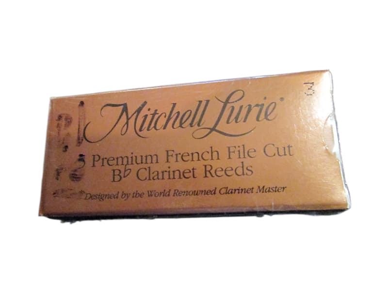 Rico - Mitchell Lurie - 5 Premium French File Cut Bb Clarinet Reeds - Size 3.0