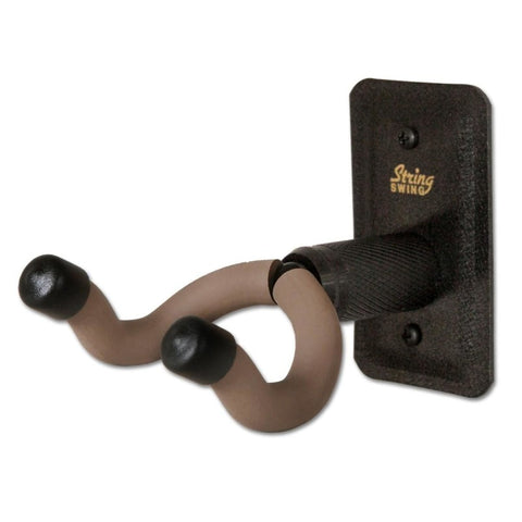 String Swing CC11K Guitar Keeper Wall Mount Guitar Hanger - Black Finish (Metal)