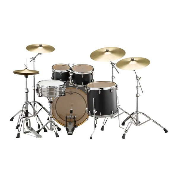 Yamaha Tour Custom - Maple 4-Piece Shell Pack w/22" Bass Drum - Licorice Satin Black Finish