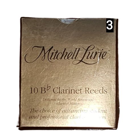 Rico - Mitchell Lurie - 10 Bb Clarinet Reeds - Size 3.0