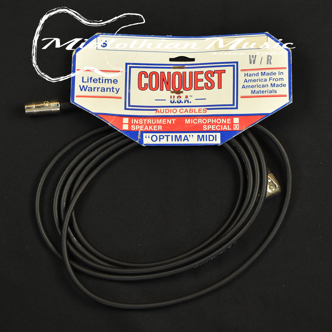 Conquest 10' MIDI Cable - Black Finish