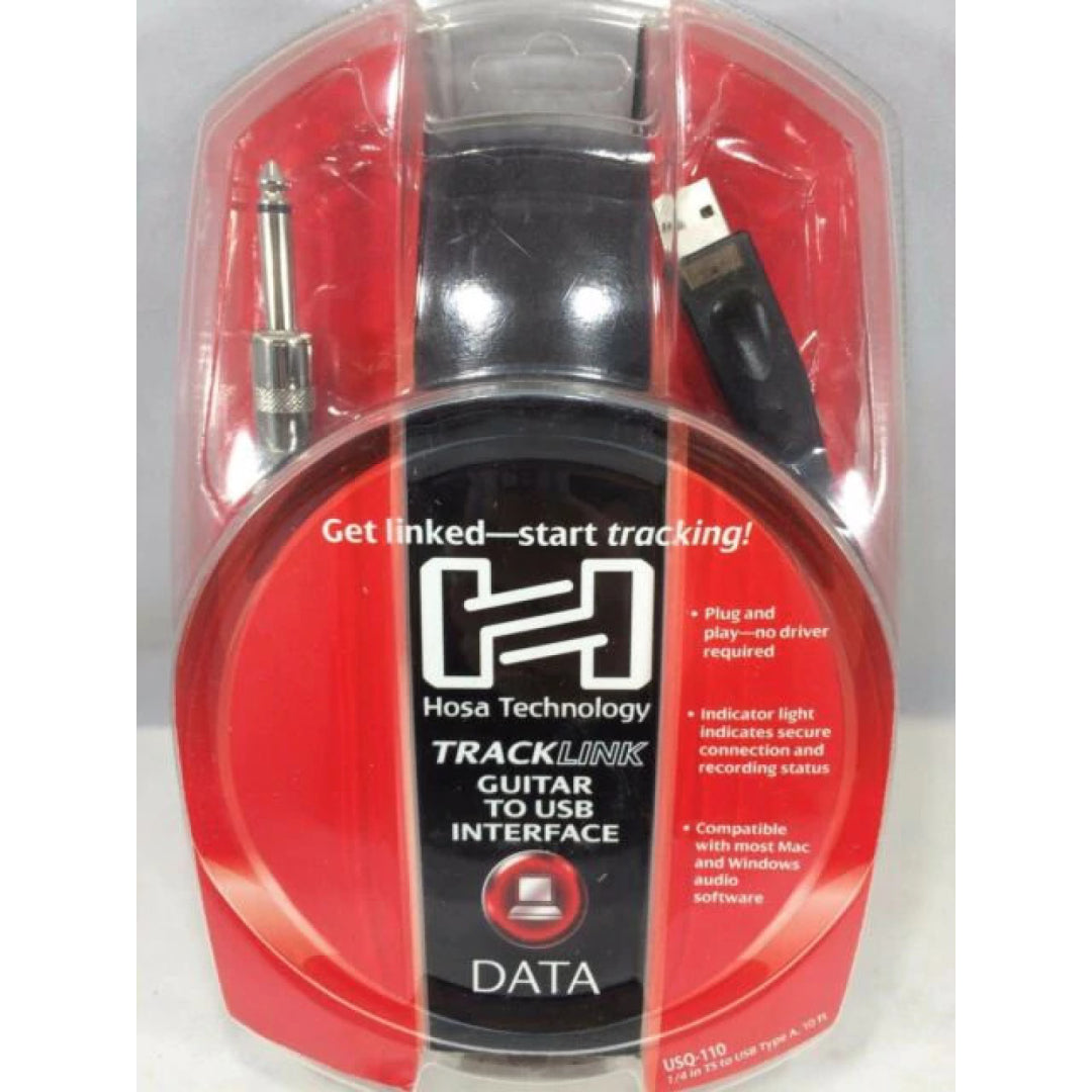 Hosa Technology Tracklink Guitar To USB Interface Data Cable (Open Box)