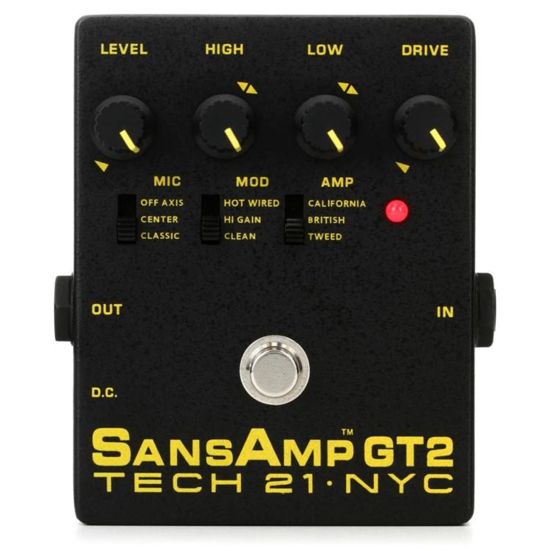 Tech 21 - Sans Amp GT2 - Tube Amp Emulator Effect Pedal