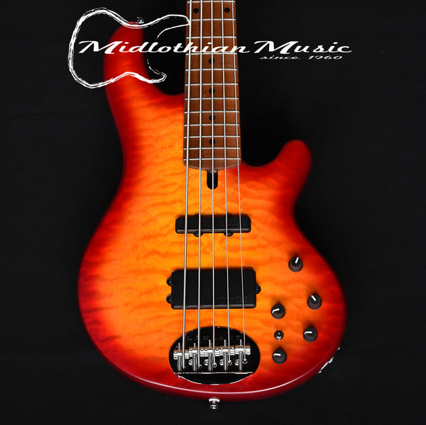 Lakland Skyline 55-02 Deluxe Bass Guitar - Satin Cherryburst (210911528)