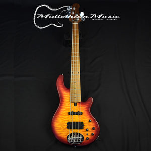 Lakland Skyline 55-02 Deluxe 5-String Bass - Quilted Satin Cherry Sunburst (210911284)