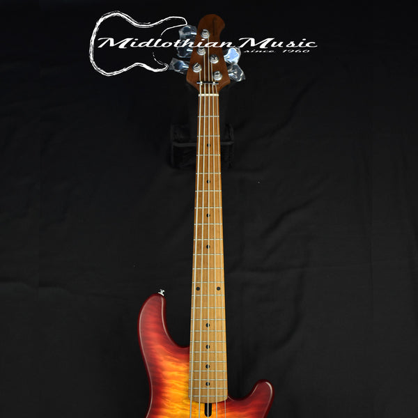 Lakland Skyline 55-02 Deluxe 5-String Bass - Quilted Satin Cherry Sunburst (210911284)