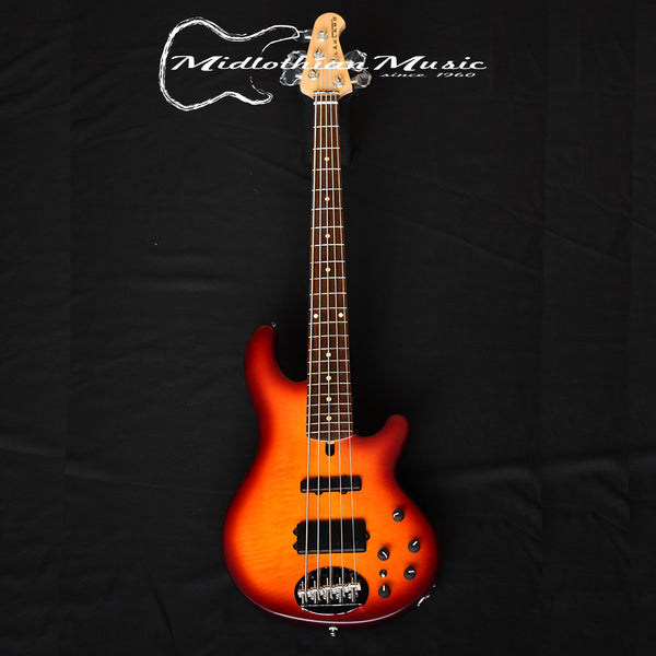 Lakland Skyline 55-02 Deluxe 5-String Bass - Satin Honey Burst Finish (180501191)