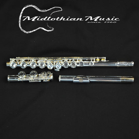 Blessing USA B101 Silver Plated Closed Hole Flute #75132 New w/Case!