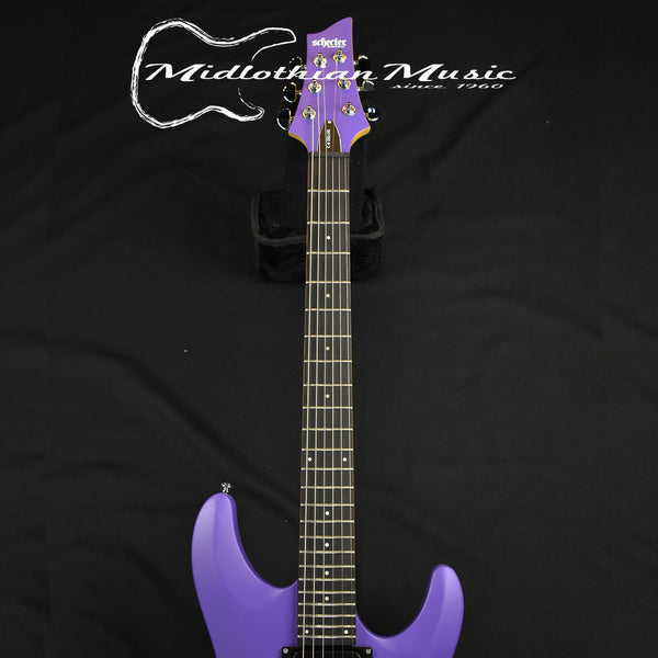 Schecter C-6 Deluxe Electric Guitar - Satin Purple Finish