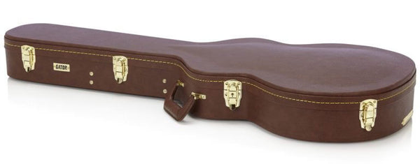 Gator Semi-Hollow Guitar Deluxe Wood Case GW-335-BROWN