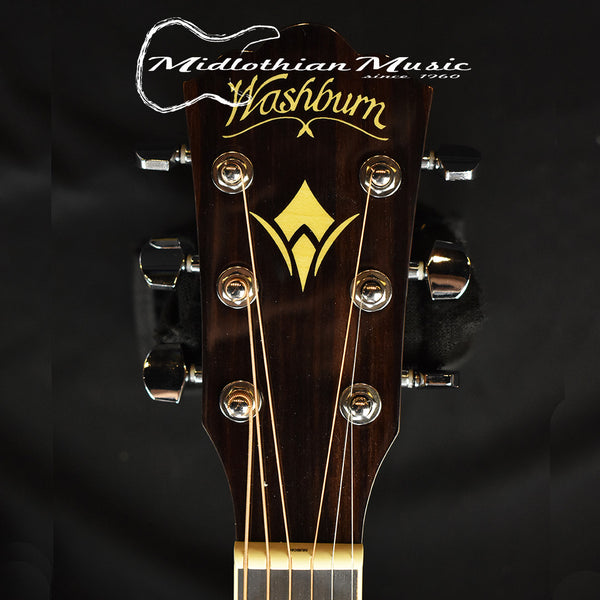 Washburn HD10SCE-0 - Heritage Series - Dreadnought 6-String - Acoustic-Electric Guitar - Natural Gloss