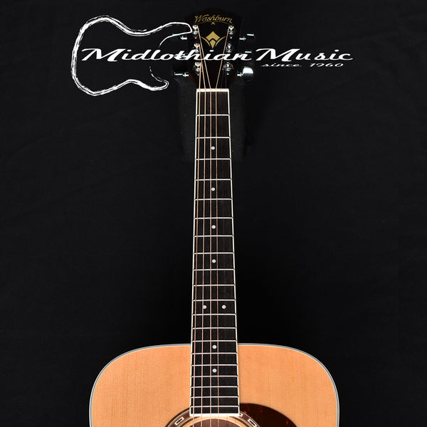 Washburn HD10S - Heritage Series - Dreadnought 6-String Acoustic Guitar - Natural Gloss Finish