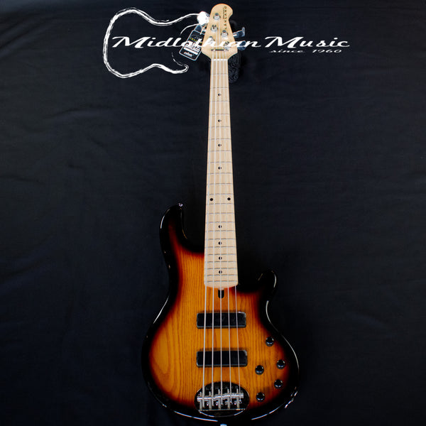 Lakland Skyline 55-01M - 5-String Bass Guitar - 3-Tone Sunburst Gloss Finish (220410437)