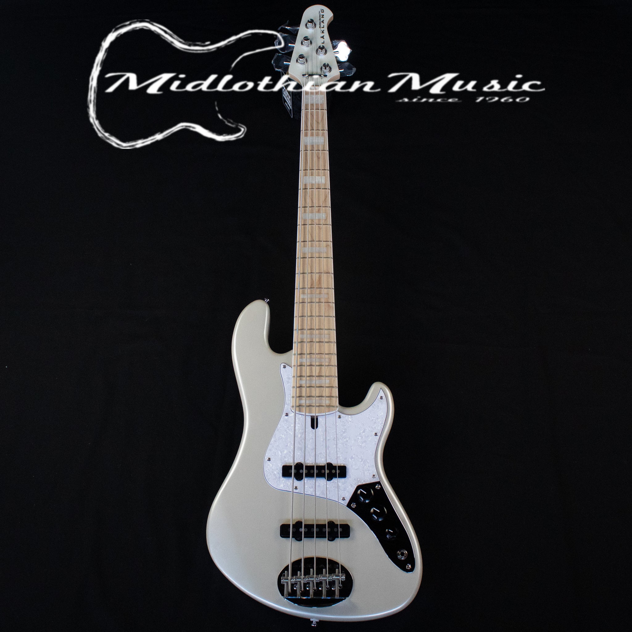 Lakland Skyline - Darryl Jones DJ-5 Bass Guitar - White Pearl Gloss Finish