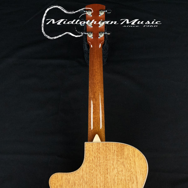 Larrivee OMV-05 - Palm Tree Custom Inlay - w/Anthem Pickup - Natural Gloss Finish w/Case (136873)