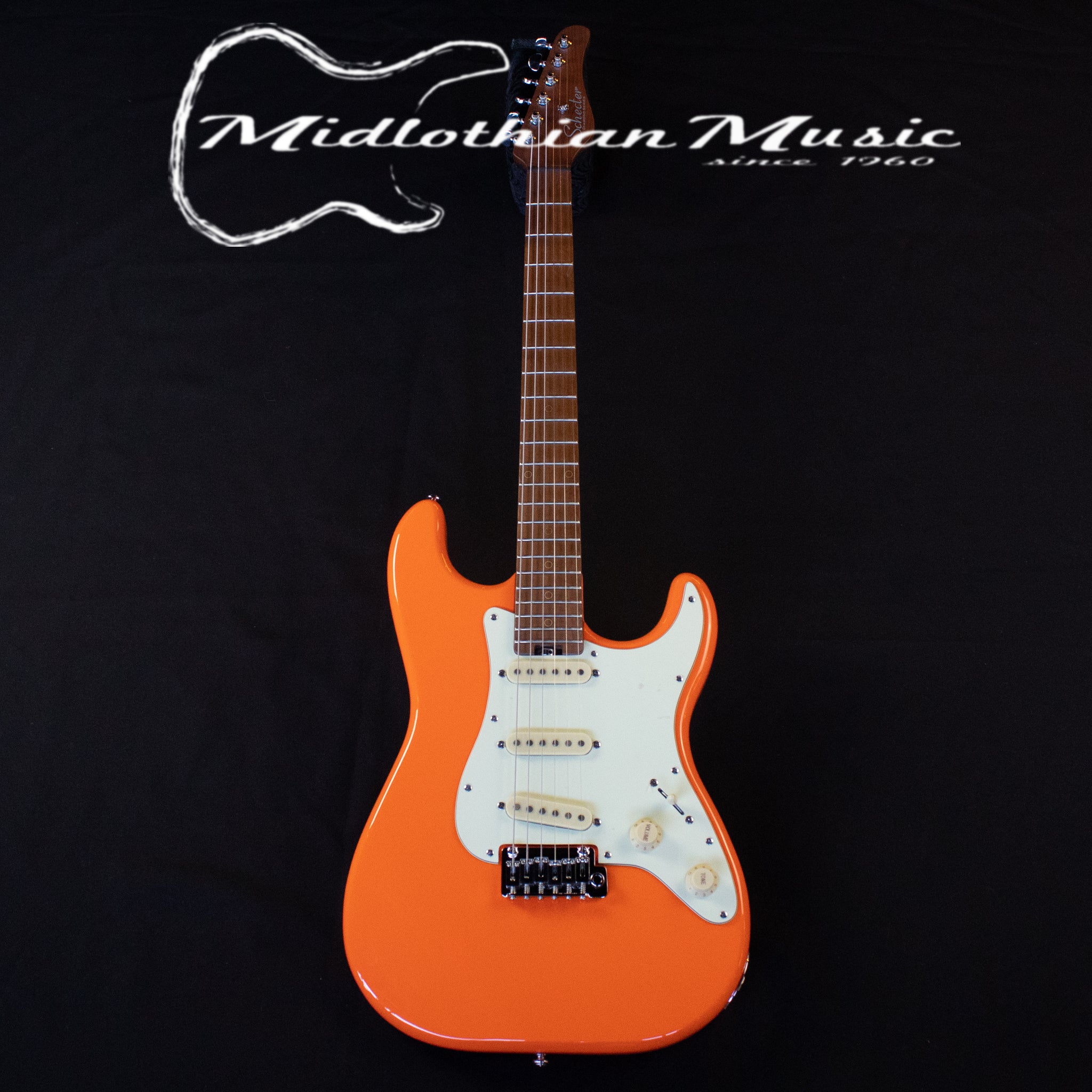 Schecter - Nick Johnston Traditional SSS Electric Guitar - Atomic Orange Finish