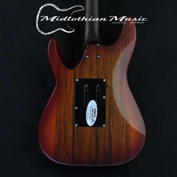 Schecter Sun Valley Super Shredder Exotic FR Ziricote - Faded Vintage Sunburst Satin