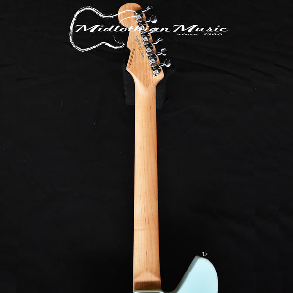 Reverend Six Gun HPP Electric Guitar - Chronic Blue Gloss Finish w/Rosewood Fretboard & Black Pickup Covers