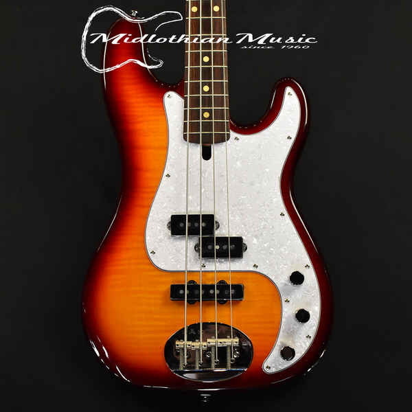 Lakland Skyline 44-64 Deluxe PJ Bass Guitar - Honeyburst Finish (220718048) @10.2lbs