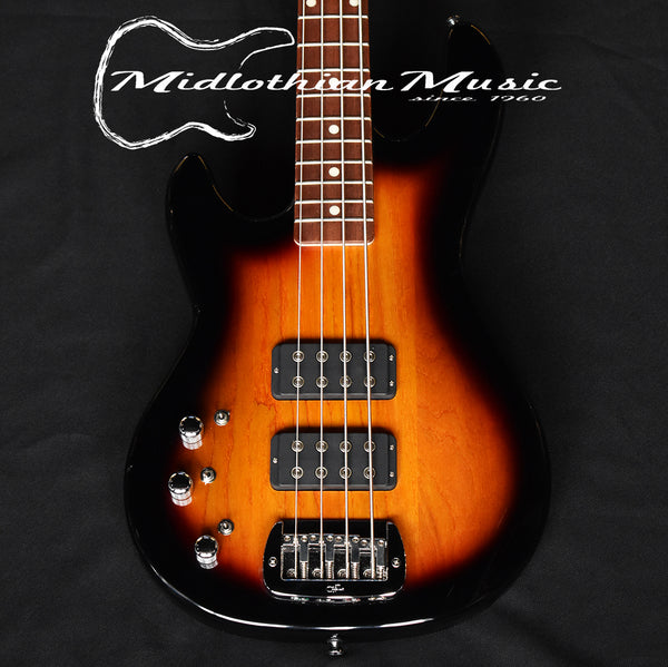 G&L Tribute L2000 - Left-Handed Electric Bass - 3-Tone Sunburst Finish (200604774) @7.4lbs